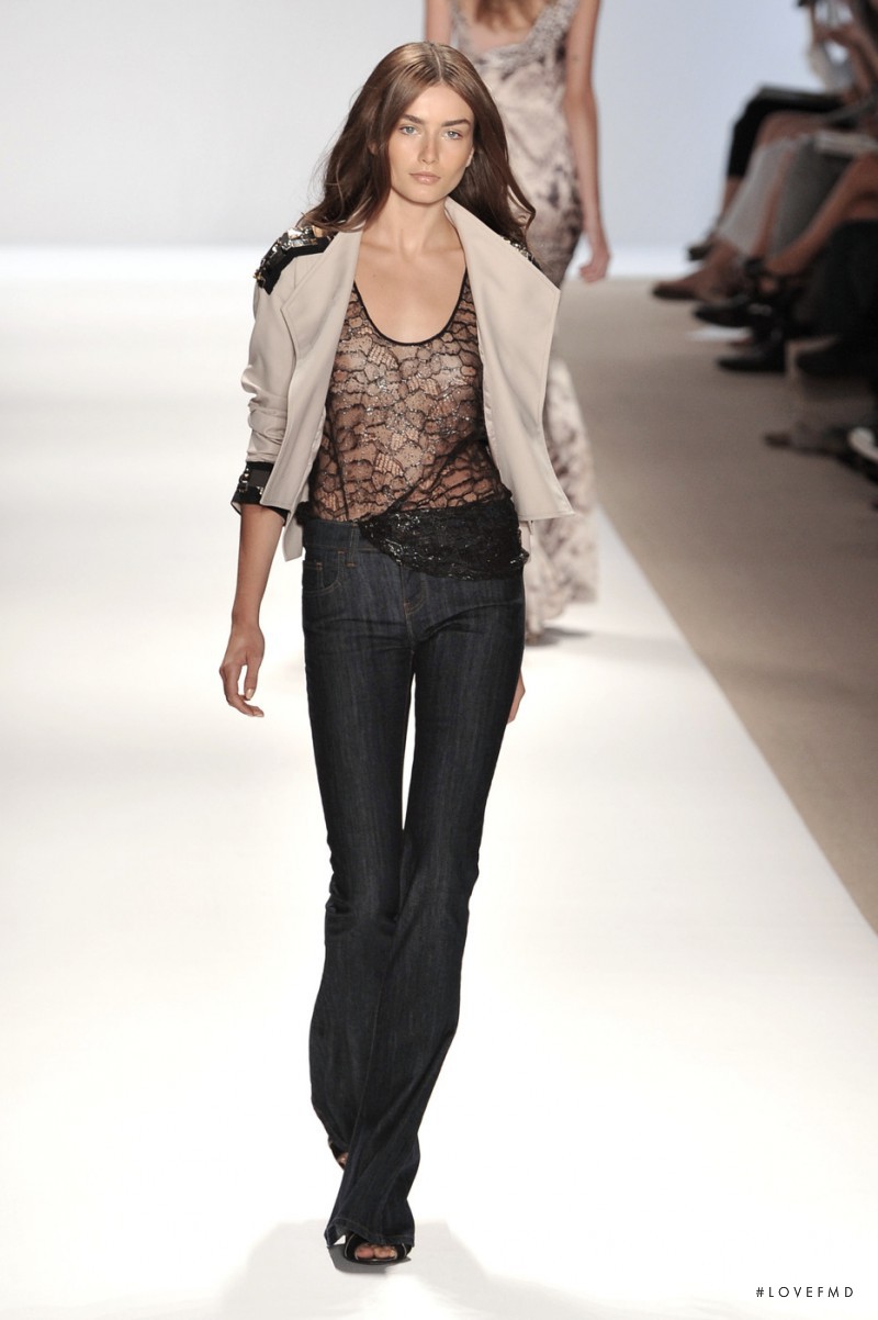 Andreea Diaconu featured in  the Carlos Miele fashion show for Spring/Summer 2010