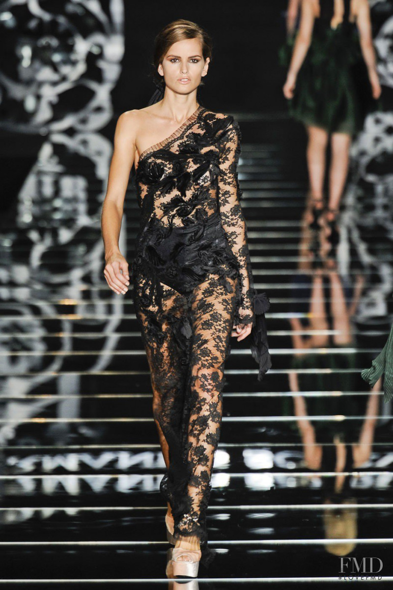 Izabel Goulart featured in  the Ermanno Scervino fashion show for Autumn/Winter 2012