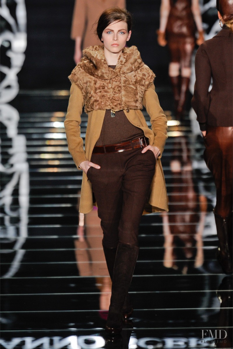 Karlina Caune featured in  the Ermanno Scervino fashion show for Autumn/Winter 2012
