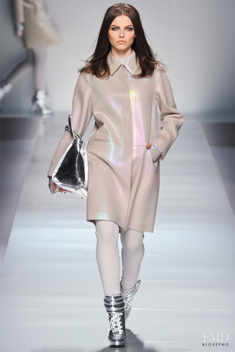 Karlina Caune featured in  the Blumarine fashion show for Autumn/Winter 2012