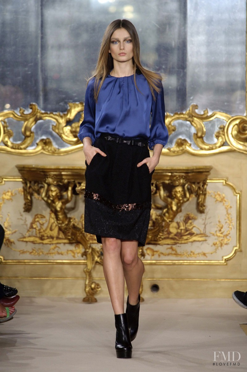 Andreea Diaconu featured in  the Massimo Rebecchi fashion show for Autumn/Winter 2012