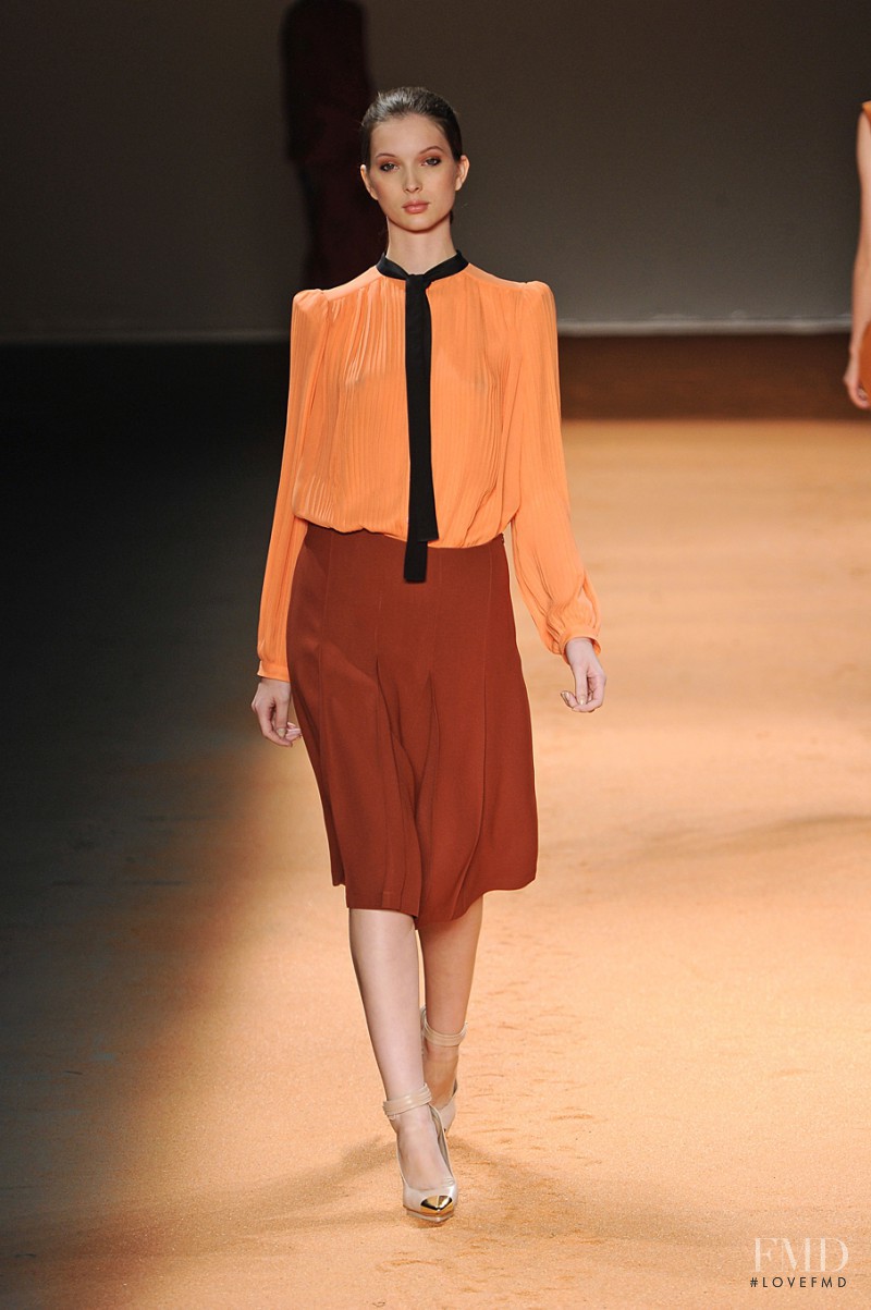 Vanessa Damasceno featured in  the Andrea Marques fashion show for Autumn/Winter 2012