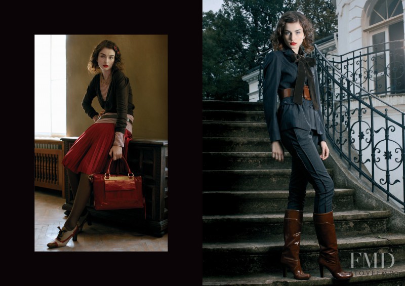 Andreea Diaconu featured in  the Musette catalogue for Autumn/Winter 2007