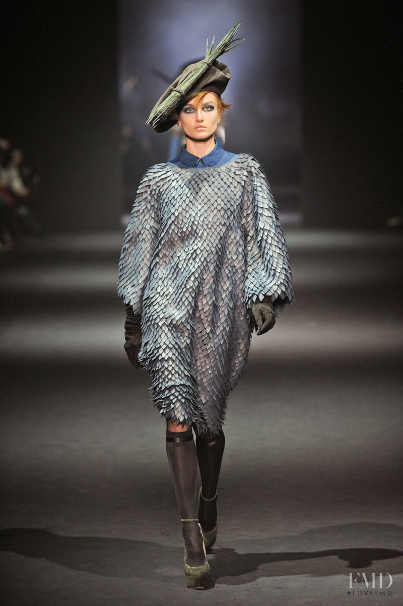 Andreea Diaconu featured in  the John Galliano fashion show for Autumn/Winter 2012