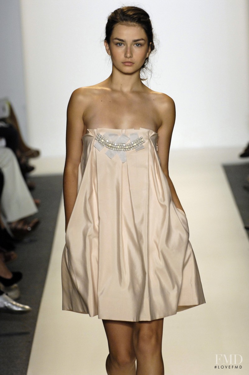 Andreea Diaconu featured in  the Lela Rose fashion show for Spring/Summer 2007