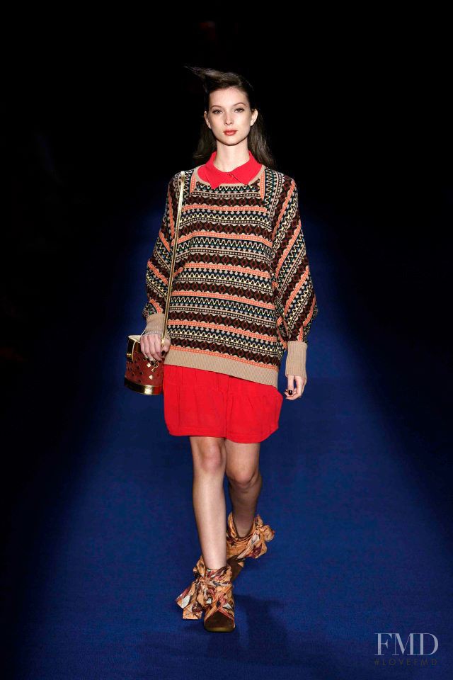 Vanessa Damasceno featured in  the Juliana Jabour fashion show for Autumn/Winter 2012