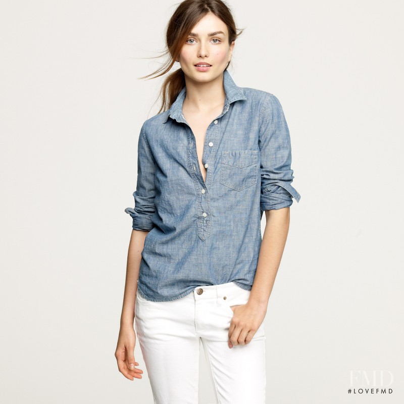 Andreea Diaconu featured in  the J.Crew lookbook for Autumn/Winter 2011