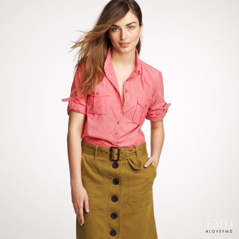 Andreea Diaconu featured in  the J.Crew lookbook for Autumn/Winter 2011