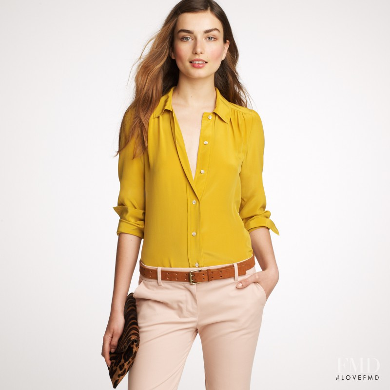 Andreea Diaconu featured in  the J.Crew lookbook for Autumn/Winter 2011