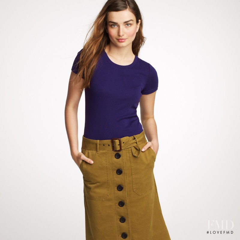 Andreea Diaconu featured in  the J.Crew lookbook for Autumn/Winter 2011