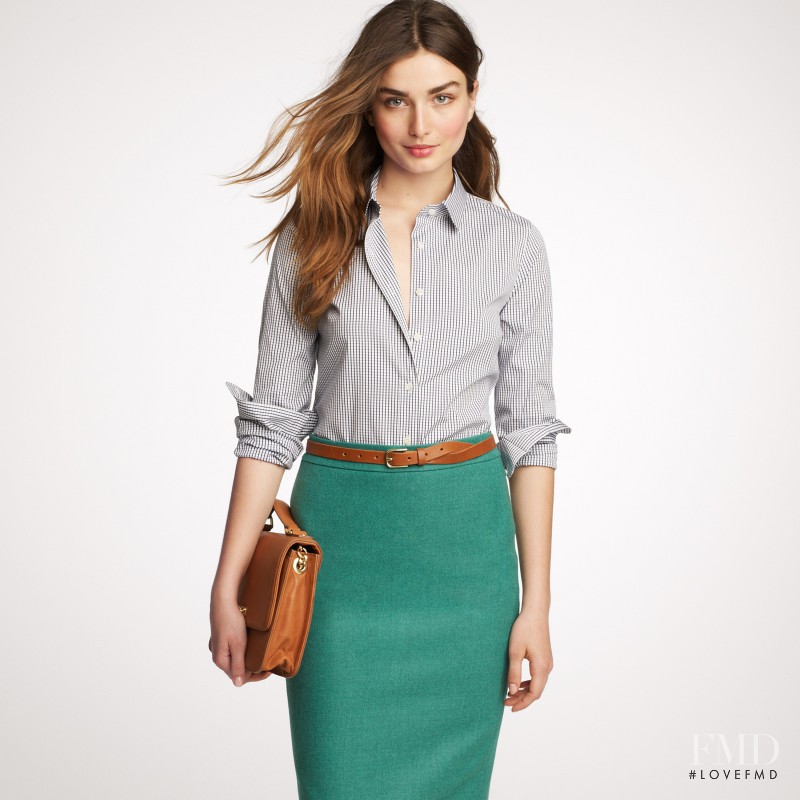 Andreea Diaconu featured in  the J.Crew lookbook for Autumn/Winter 2011