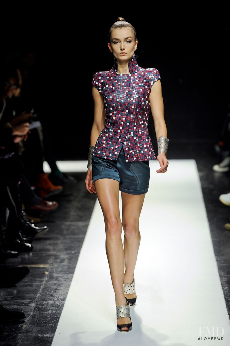 Andreea Diaconu featured in  the Maxime Simoëns fashion show for Spring/Summer 2012