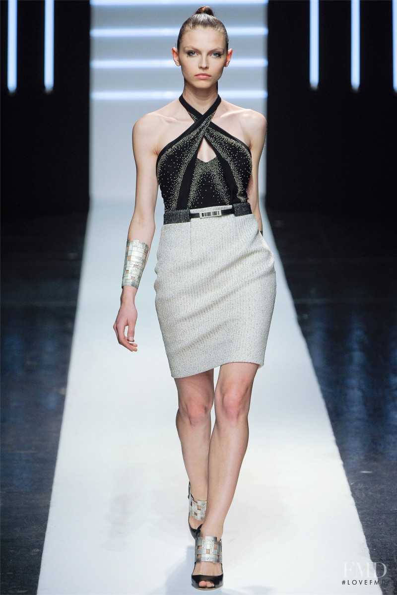 Karlina Caune featured in  the Maxime Simoëns fashion show for Spring/Summer 2012