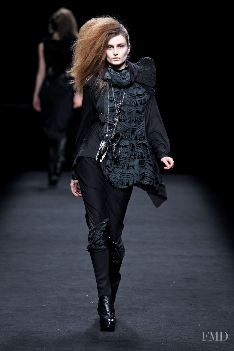 Andreea Diaconu featured in  the Tsolo Munkh fashion show for Autumn/Winter 2011
