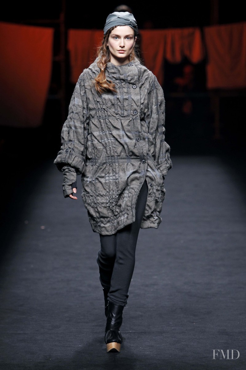 Andreea Diaconu featured in  the Miriam Ponsa fashion show for Autumn/Winter 2011