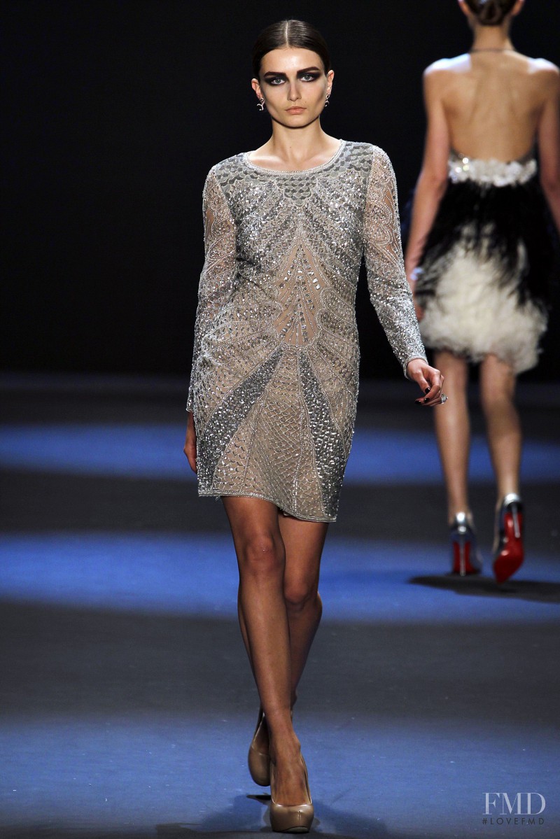 Andreea Diaconu featured in  the Naeem Khan fashion show for Autumn/Winter 2011