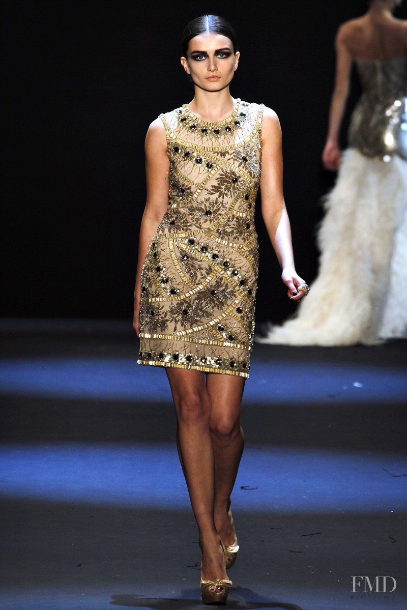 Andreea Diaconu featured in  the Naeem Khan fashion show for Autumn/Winter 2011
