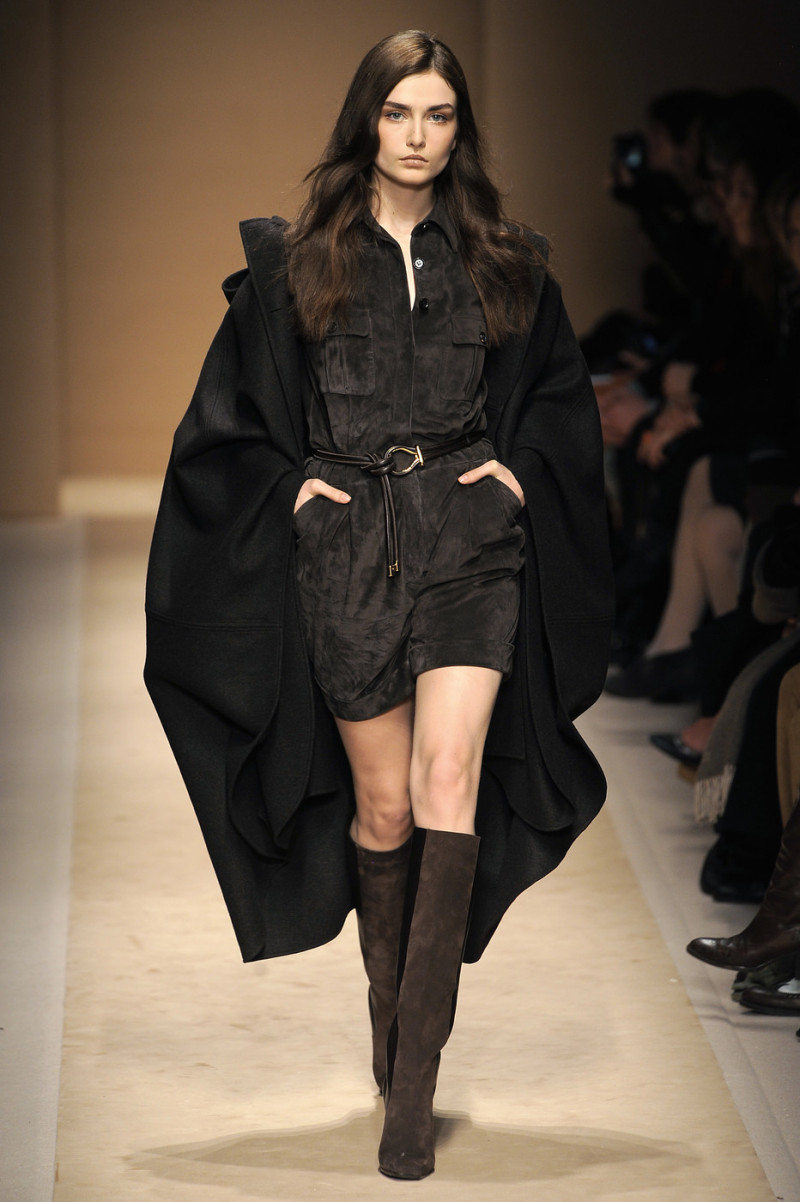 Andreea Diaconu featured in  the Salvatore Ferragamo fashion show for Autumn/Winter 2010