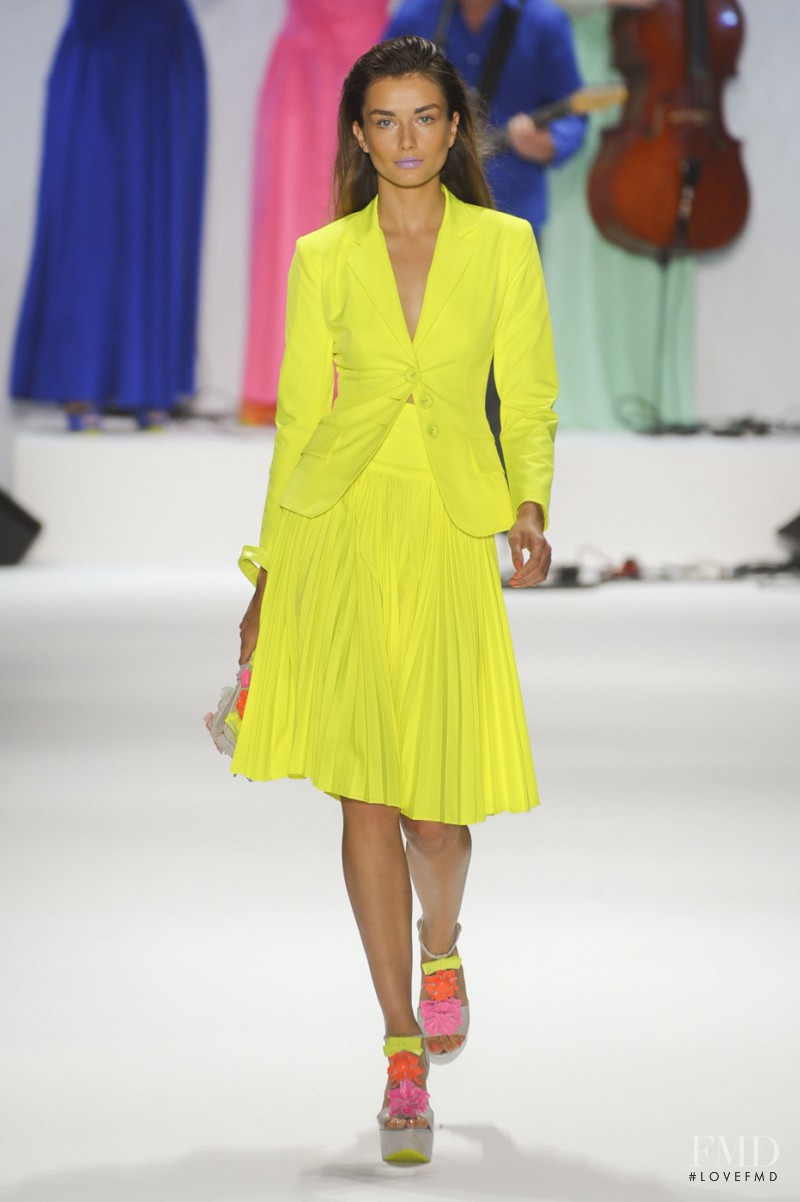 Andreea Diaconu featured in  the Nanette Lepore fashion show for Spring/Summer 2012