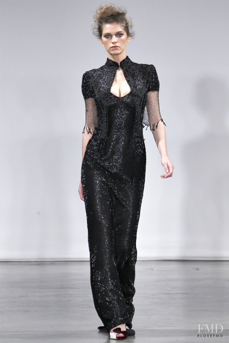 Samantha Gradoville featured in  the L\'Wren Scott fashion show for Spring/Summer 2012