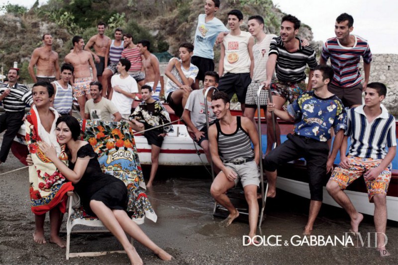 Monica Bellucci featured in  the Dolce & Gabbana advertisement for Summer 2013