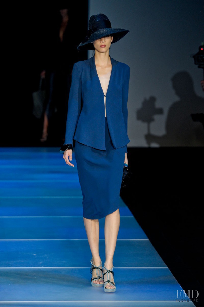 Brenda Kranz featured in  the Giorgio Armani fashion show for Spring/Summer 2012