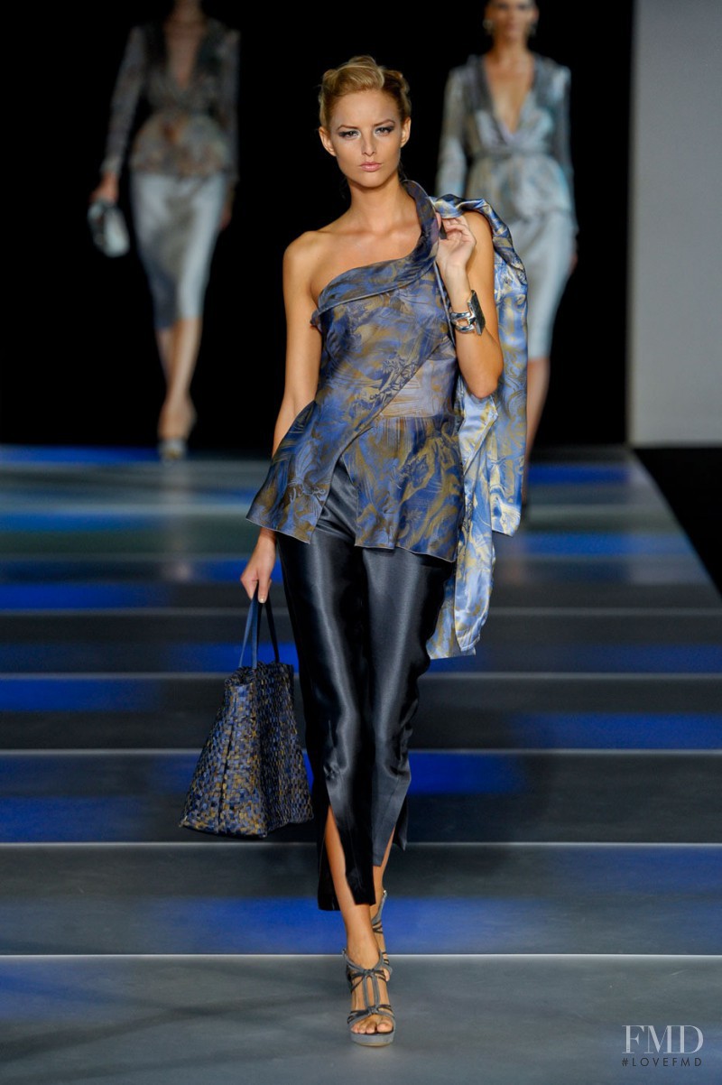 Michaela Kocianova featured in  the Giorgio Armani fashion show for Spring/Summer 2012