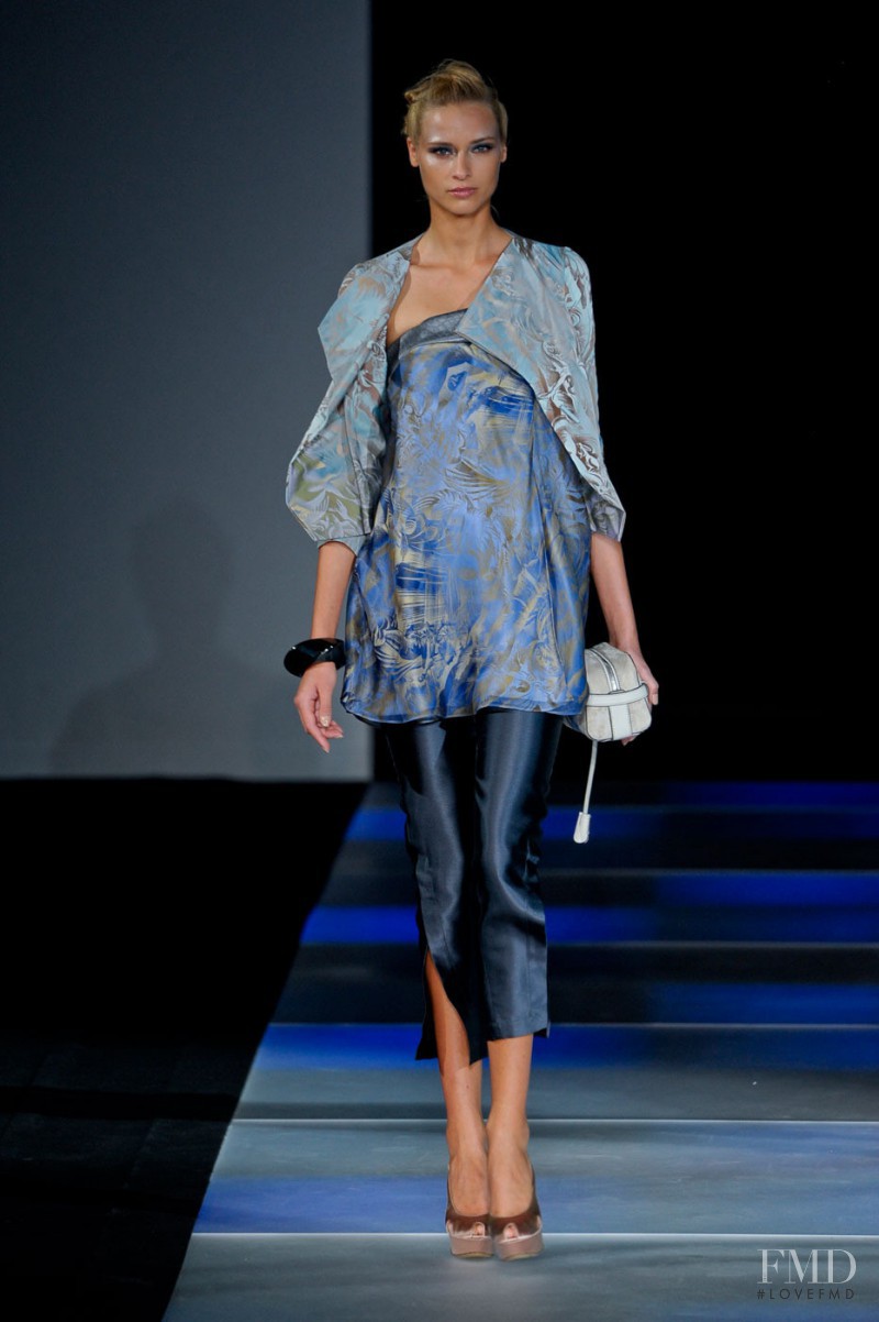 Janeta Samp featured in  the Giorgio Armani fashion show for Spring/Summer 2012