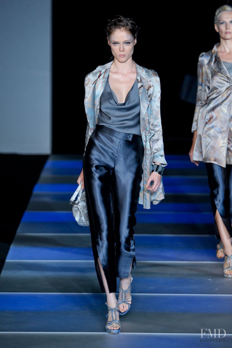 Coco Rocha featured in  the Giorgio Armani fashion show for Spring/Summer 2012