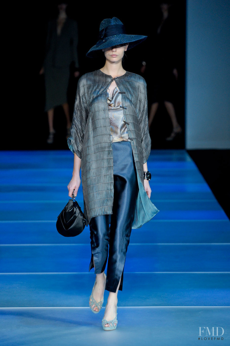 Mina Cvetkovic featured in  the Giorgio Armani fashion show for Spring/Summer 2012