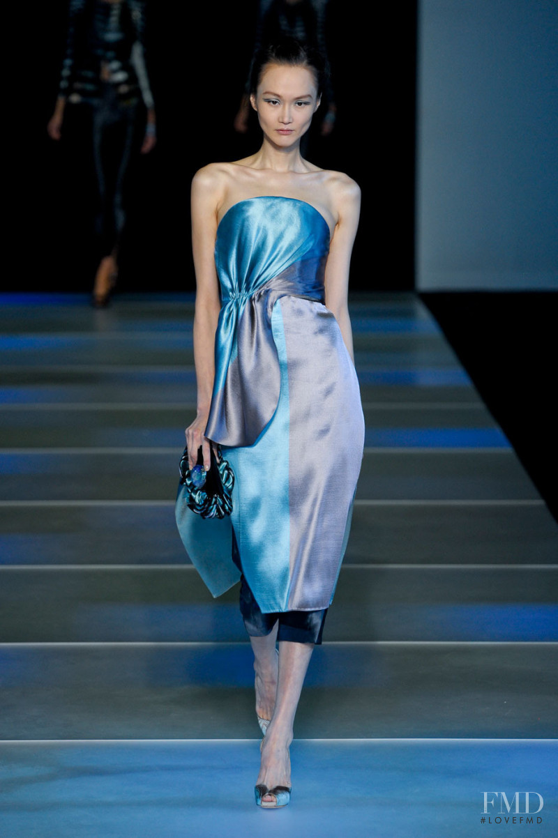 Hye Jung Lee featured in  the Giorgio Armani fashion show for Spring/Summer 2012