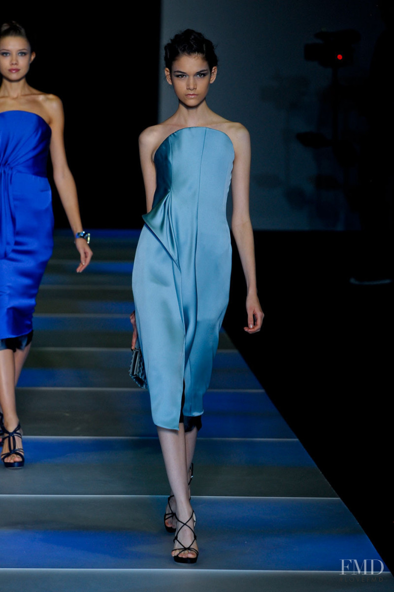 Isabella Melo featured in  the Giorgio Armani fashion show for Spring/Summer 2012