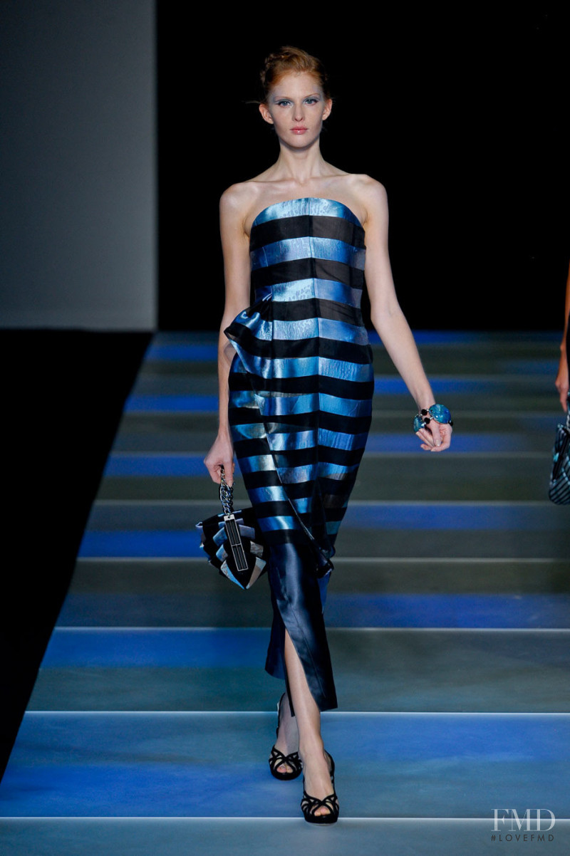 Nina Vodopivec featured in  the Giorgio Armani fashion show for Spring/Summer 2012