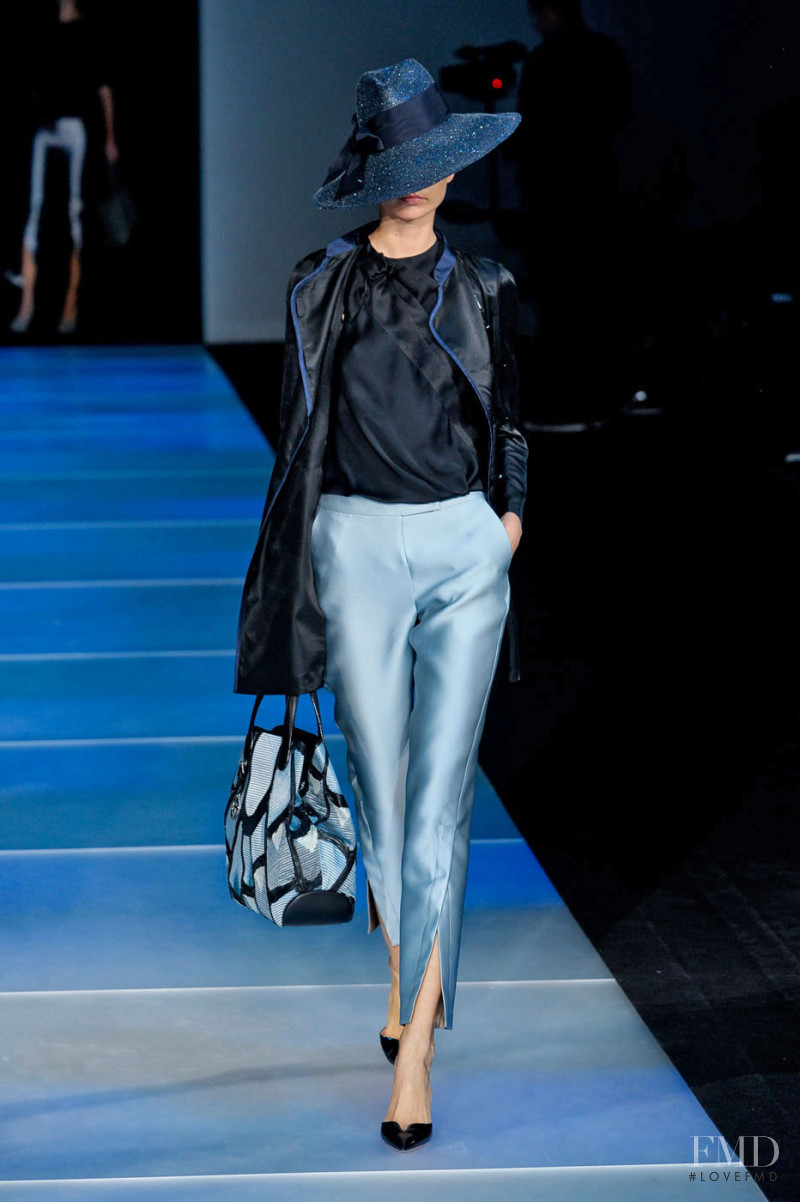 Agnese Zogla featured in  the Giorgio Armani fashion show for Spring/Summer 2012