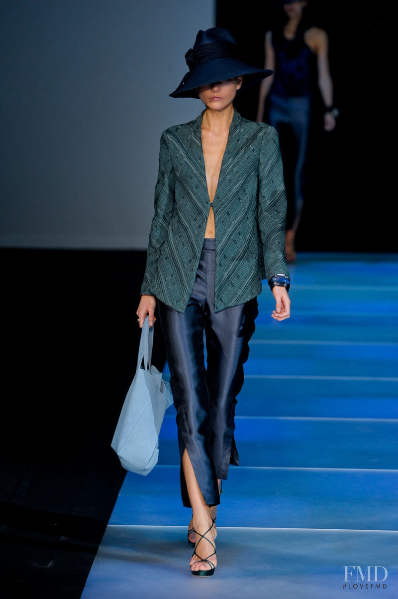 Natalia Belova featured in  the Giorgio Armani fashion show for Spring/Summer 2012