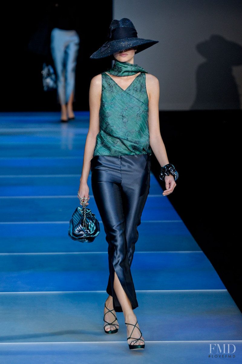 Barbora Pracharova featured in  the Giorgio Armani fashion show for Spring/Summer 2012