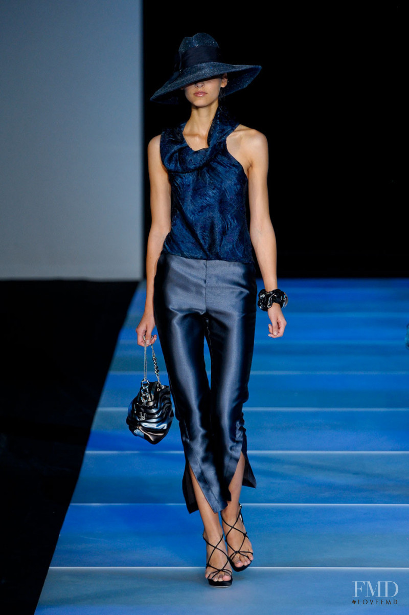 Vika Volkute featured in  the Giorgio Armani fashion show for Spring/Summer 2012