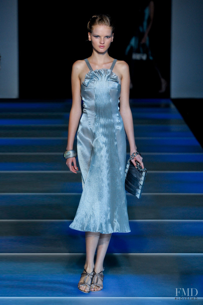 Olha Mazur featured in  the Giorgio Armani fashion show for Spring/Summer 2012