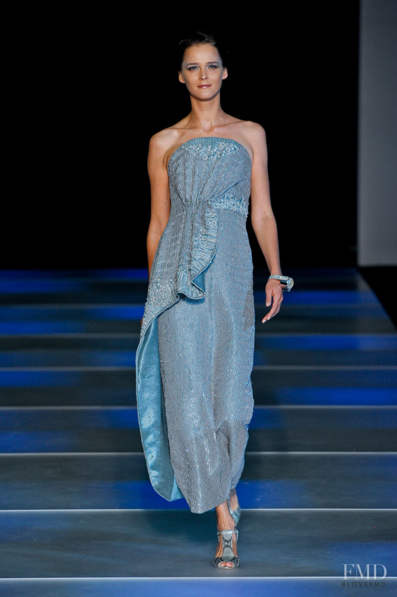 Carmen Kass featured in  the Giorgio Armani fashion show for Spring/Summer 2012