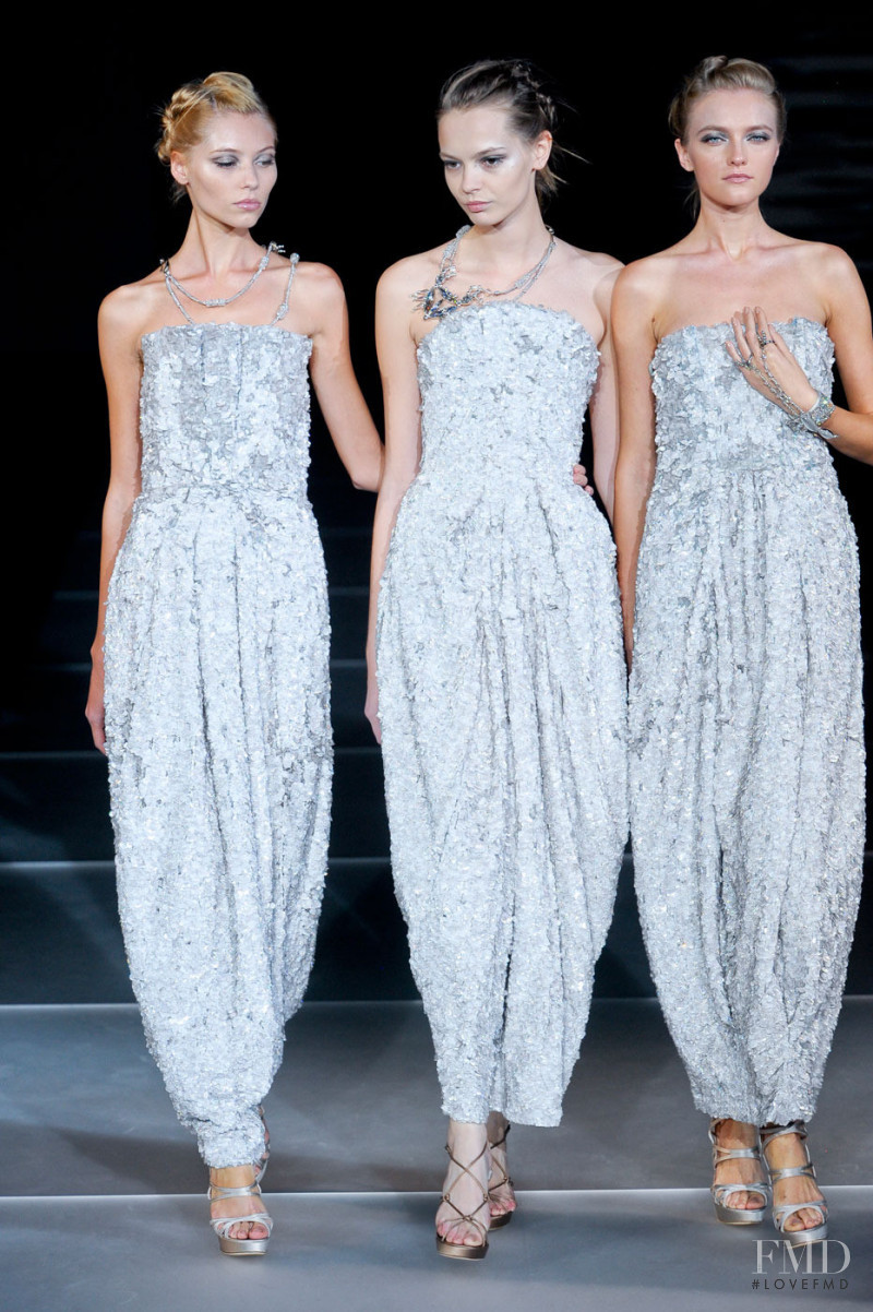 Mina Cvetkovic featured in  the Giorgio Armani fashion show for Spring/Summer 2012