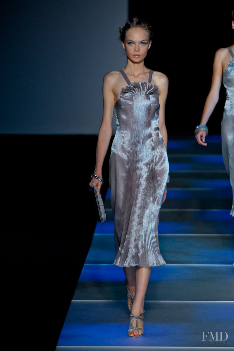 Siri Tollerod featured in  the Giorgio Armani fashion show for Spring/Summer 2012