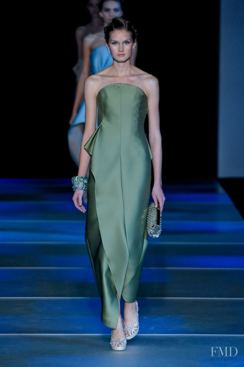 Johanna Gronholm featured in  the Giorgio Armani fashion show for Spring/Summer 2012