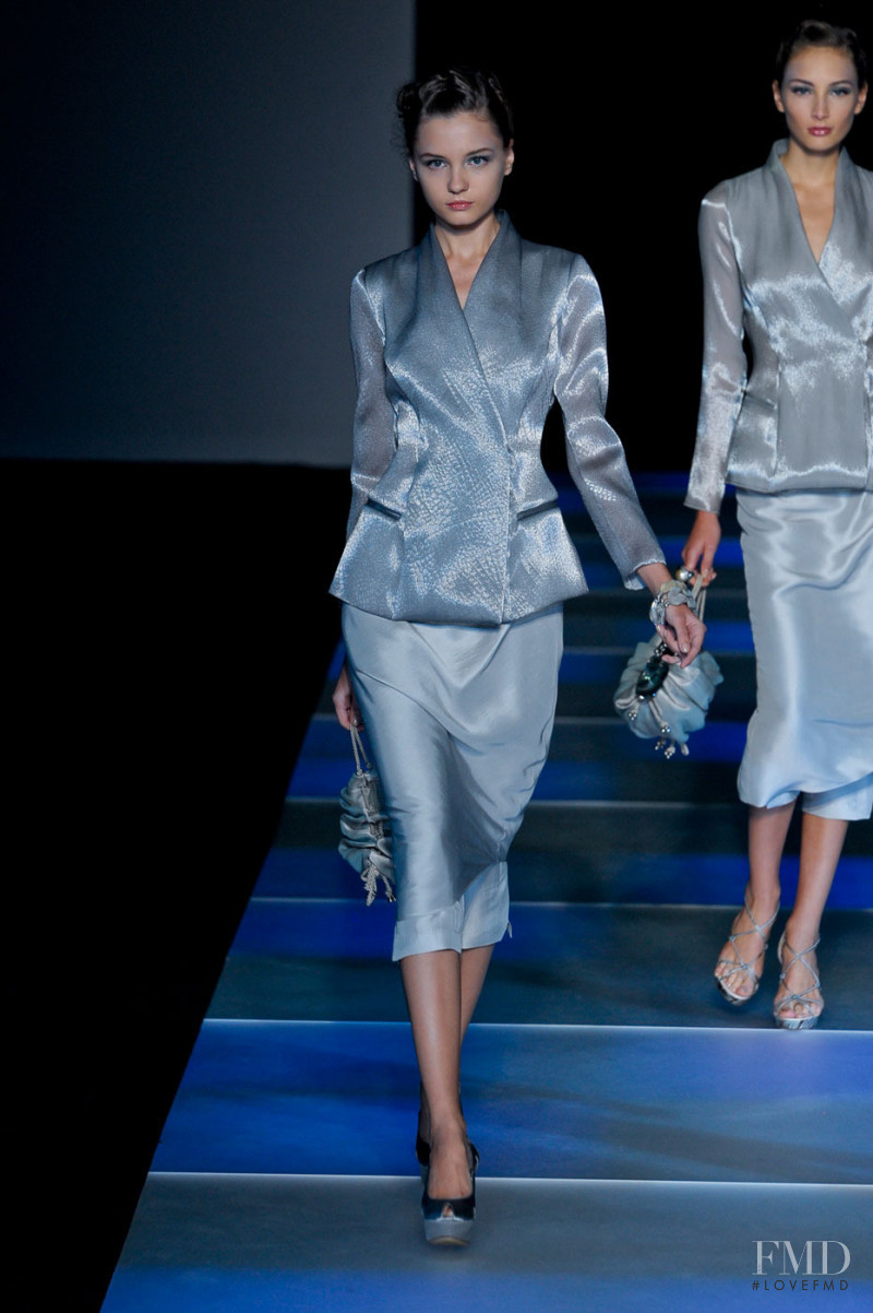 Masha Irisova featured in  the Giorgio Armani fashion show for Spring/Summer 2012