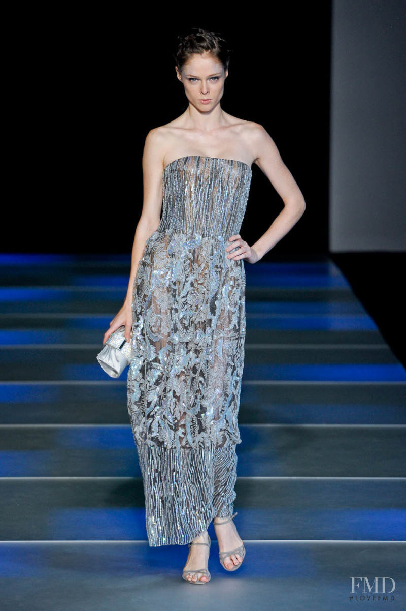 Coco Rocha featured in  the Giorgio Armani fashion show for Spring/Summer 2012