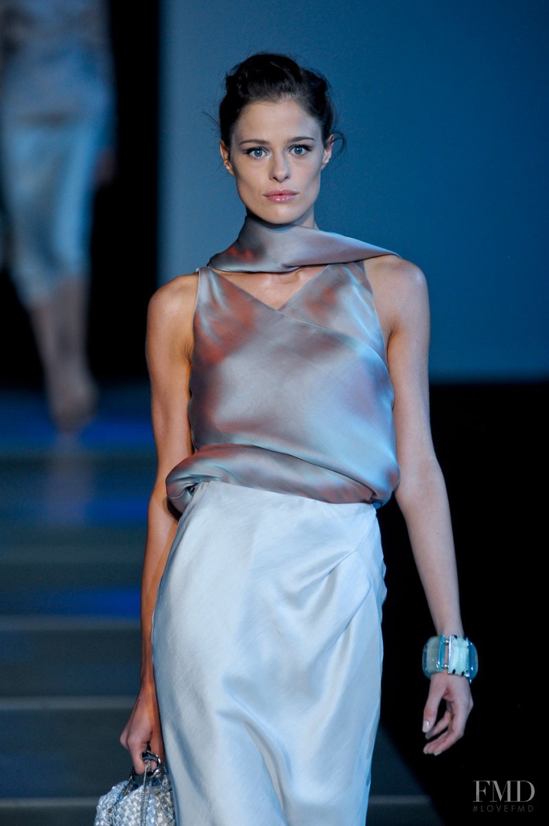 Silvia Battisti featured in  the Giorgio Armani fashion show for Spring/Summer 2012