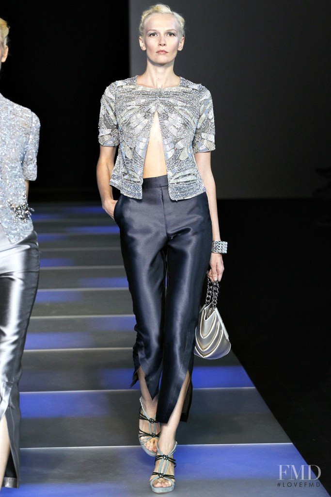 Katia Kokoreva featured in  the Giorgio Armani fashion show for Spring/Summer 2012