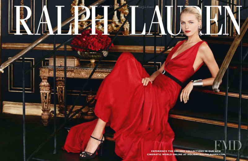 Valentina Zelyaeva featured in  the Ralph Lauren advertisement for Holiday 2011