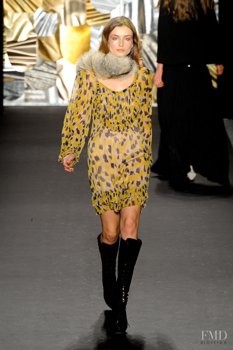 Andreea Diaconu featured in  the Tracy Reese fashion show for Autumn/Winter 2011