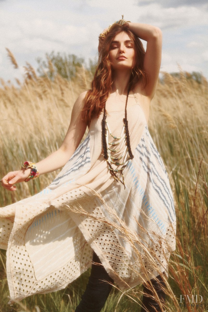 Andreea Diaconu featured in  the Free People Call Of The Wild lookbook for Summer 2011