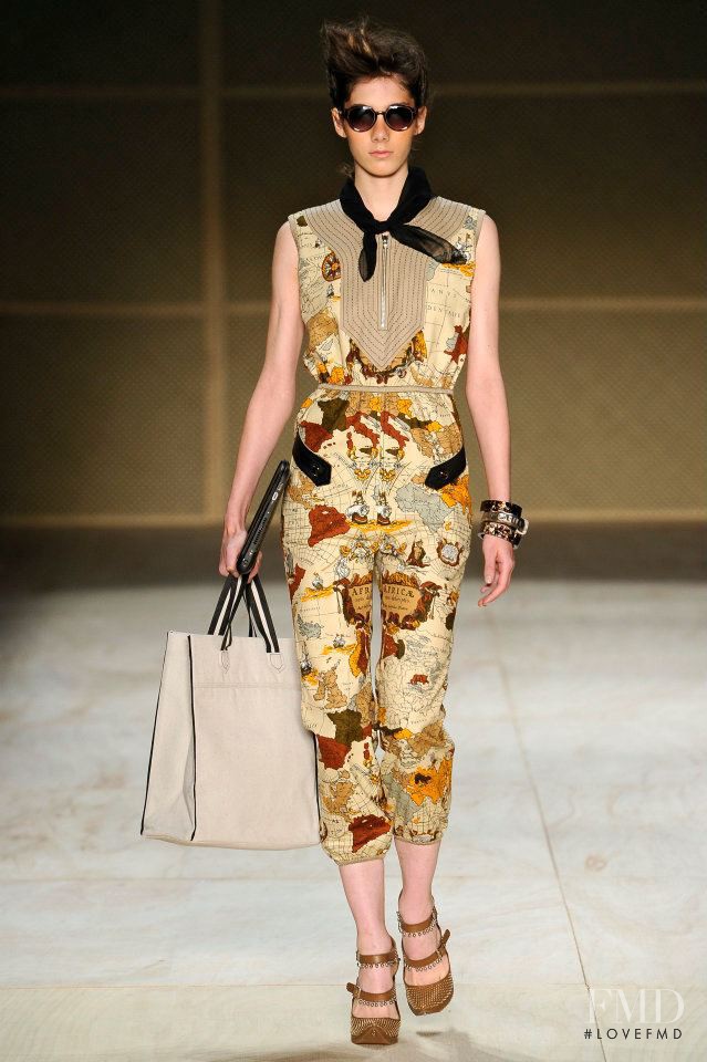 Malu Bortolini featured in  the Herchcovitch fashion show for Spring/Summer 2013